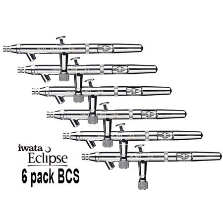 iwata Eclipse BCS Airbrushes: 6 pack – Maple Airbrush Supplies