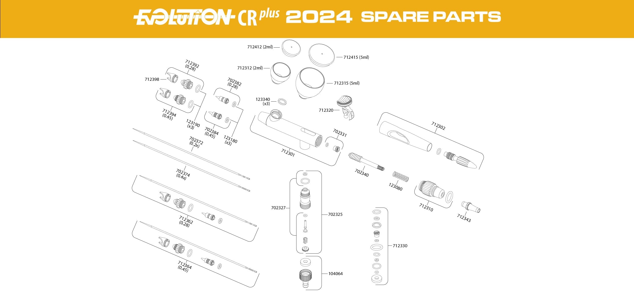 Evolution CR Plus Replacement Parts