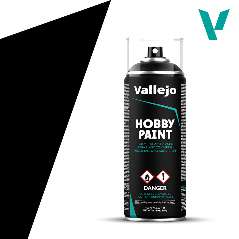 Vallejo Black Primer Aerosol Basic Primer