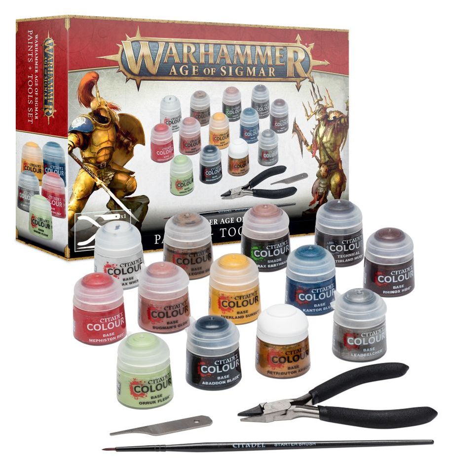 Warhammer Age of Sigmar Paint & Tool Set
