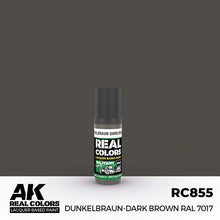 AK Interactive Real Colors Dunkelbraun-Dark Brown RAL 7017