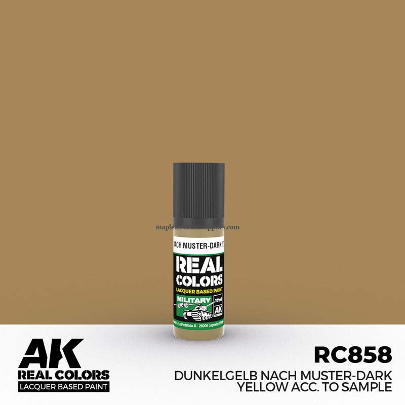 AK Interactive Real Colors Dunkelgelb Nach Muster-Dark Yellow acc. to Sample 17 ml