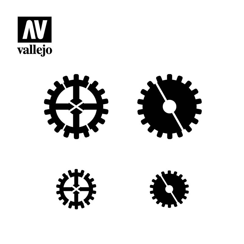 Vallejo Hobby Stencil  Gear Markings