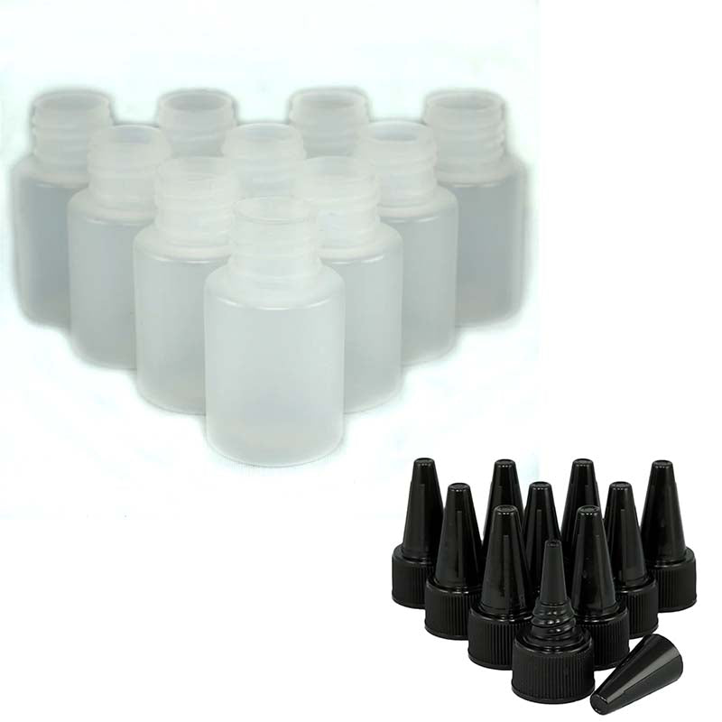 Pro Acryl Empty Bottle Set w/ Dropper Lid