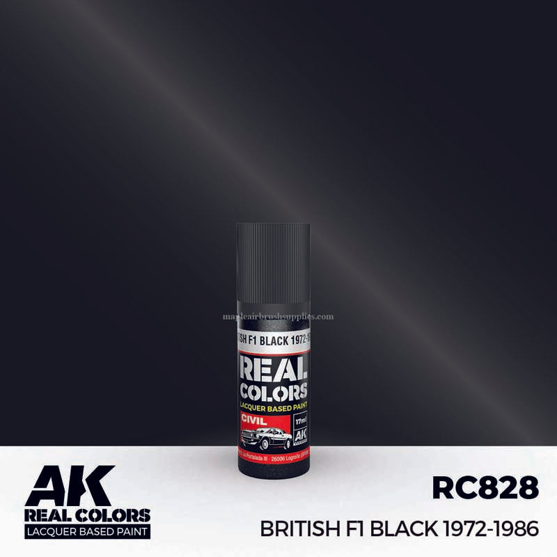 AK Interactive Real Colors British F1 Black 1972-1986