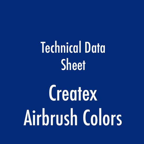 technical data sheet createx airbrush colors