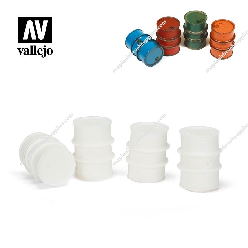 Vallejo Scenery Civellian  Fuel Drums