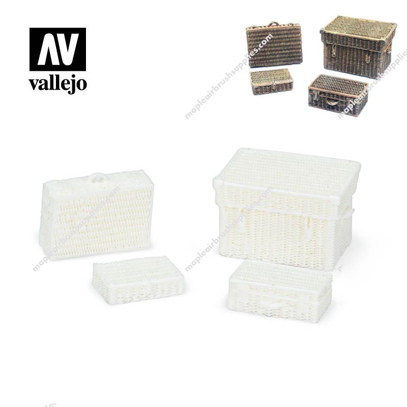 Vallejo Scenery Wicker Suitcases