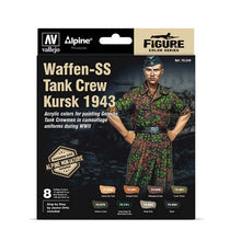 Vallejo Figure Color Series Paint Set: Waffen SS Tank Crew Kursk 1943