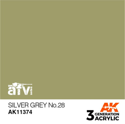 AK Interactive 3rd Gen Silver Grey No28