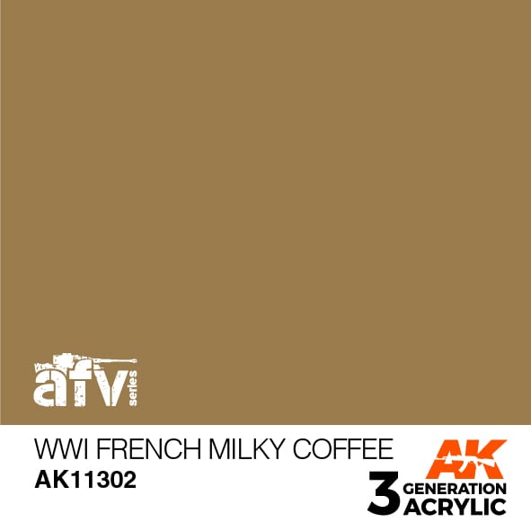 AK Interactive 3rd Gen WWI French Milky Coffee