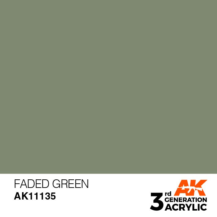 AK Interactive Paint 3rd Gen Paint: Faded Green