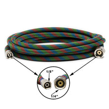 Iwata Braided Nylon Covered Airbrush Hose with Iwata Airbrush Fitting and 1/4" Compressor Fitting