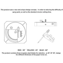 DSPIAE Stepless Adjustment Circular Cutter features